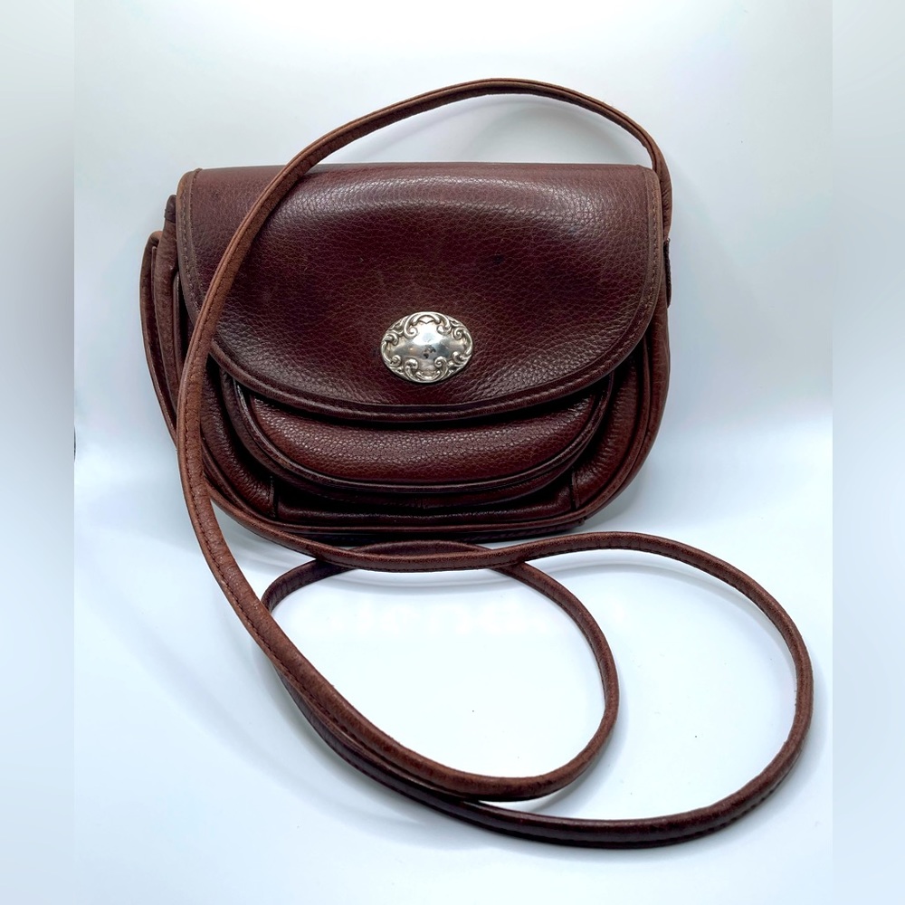 Brown fossil crossbody